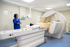 Patient recieving nuclear medicine